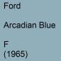 Preview: Ford, Arcadian Blue, F (1965).